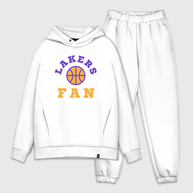 Мужской костюм хлопок OVERSIZE с принтом Lakers Fan ,  |  | Тематика изображения на принте: basketball | bryant | game | james | kobe | lakers | lebron | los angeles | nba | sport | streetball | баскетбол | баскетболист | брайант | джеймс | игра | игрок | коби | леброн | лейкерс | лос анджелес | мяч | нба | спорт | стритбол