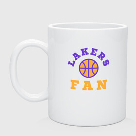 Кружка керамическая с принтом Lakers Fan , керамика | объем — 330 мл, диаметр — 80 мм. Принт наносится на бока кружки, можно сделать два разных изображения | basketball | bryant | game | james | kobe | lakers | lebron | los angeles | nba | sport | streetball | баскетбол | баскетболист | брайант | джеймс | игра | игрок | коби | леброн | лейкерс | лос анджелес | мяч | нба | спорт | стритбол