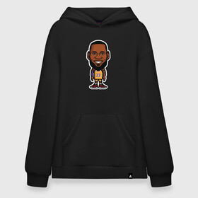 Худи SuperOversize хлопок с принтом Little Lebron , 70% хлопок, 30% полиэстер, мягкий начес внутри | карман-кенгуру, эластичная резинка на манжетах и по нижней кромке, двухслойный капюшон
 | basketball | bryant | game | james | kobe | lakers | lebron | los angeles | nba | sport | streetball | баскетбол | баскетболист | брайант | джеймс | игра | игрок | коби | леброн | лейкерс | лос анджелес | мяч | нба | спорт | стритбол