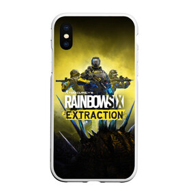 Чехол для iPhone XS Max матовый с принтом Rainbow Six Extraction / Радуга 6 Эвакуация , Силикон | Область печати: задняя сторона чехла, без боковых панелей | battlefield | call | clancy | cod | counter | csgo | duty | extraction | ghost | rainbow | rainbowsix | recon | siege | six | strike | tom | war | боец | воин | война | клэнси | ксго | оружие | осада | радуга | рейнбов | рейнбоу | рэйнбоу | солдат | том |