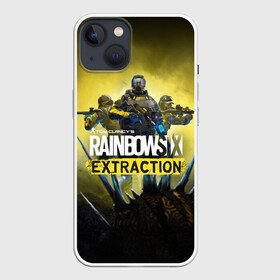 Чехол для iPhone 13 с принтом Rainbow Six Extraction   Радуга 6 Эвакуация ,  |  | Тематика изображения на принте: battlefield | call | clancy | cod | counter | csgo | duty | extraction | ghost | rainbow | rainbowsix | recon | siege | six | strike | tom | war | боец | воин | война | клэнси | ксго | оружие | осада | радуга | рейнбов | рейнбоу | рэйнбоу | солдат | том |