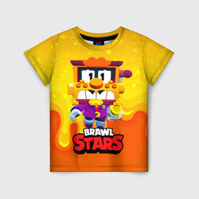 Детская футболка 3D с принтом Грифф Griff Brawl Stars , 100% гипоаллергенный полиэфир | прямой крой, круглый вырез горловины, длина до линии бедер, чуть спущенное плечо, ткань немного тянется | brawl | brawl stars | brawlstars | brawl_stars | grif | griff | бравл | бравлстарс | грифф