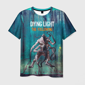 Мужская футболка 3D с принтом Dying light Мутант , 100% полиэфир | прямой крой, круглый вырез горловины, длина до линии бедер | dying light | аномалия | зараженный | монстр | мутант | ужасы | урод | хоррор