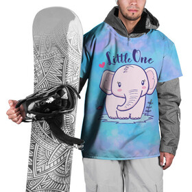 Накидка на куртку 3D с принтом Маленький слоненок , 100% полиэстер |  | Тематика изображения на принте: детеныш | милый | ребенок | слон | слоненок | слоник