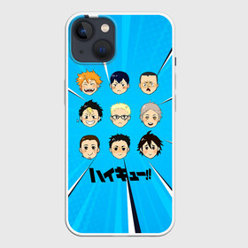 Чехол для iPhone 13 с принтом Игроки команды Карасуно | Haikyuu ,  |  | anime | haikyu | haikyuu | karasuno | manga | аниме | асахи азумане | волейбол | волейбольный клуб | вороны | карасуно | коши сугавара | манга | рюноске танака | старшая школа | тобио кагеяма | хаику | хаикую | шоё хината