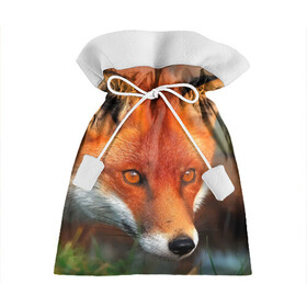 Подарочный 3D мешок с принтом Лисица охотница , 100% полиэстер | Размер: 29*39 см | fox | foxy | животное | звери | лиса | лисенок | лисичка | милая | рыжая | фокс