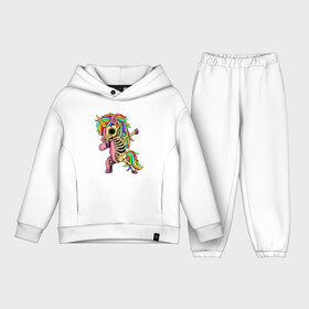 Детский костюм хлопок Oversize с принтом Единорог зомби dab ,  |  | cute | dab | funny | pony | rainbow | unicorn | zombie | единорог | единорожка | зомби | милый | пони | радуга