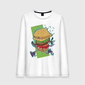 Мужской лонгслив хлопок с принтом Fast Food , 100% хлопок |  | Тематика изображения на принте: art | burger | cheese | cutlet | fast food | food | hamburger | salad | sandwich | арт | бургер | бутерброд | гамбургер | еда | котлета | салат | сыр | фаст фуд