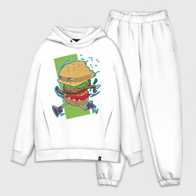 Мужской костюм хлопок OVERSIZE с принтом Fast Food ,  |  | art | burger | cheese | cutlet | fast food | food | hamburger | salad | sandwich | арт | бургер | бутерброд | гамбургер | еда | котлета | салат | сыр | фаст фуд