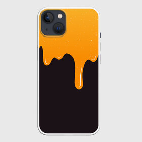 Чехол для iPhone 13 с принтом Капающий мёд | Dripping Honey ,  |  | 3d эффект | amber | art | food | paint | shiny paint | арт | блестящая краска | вязкий продукт | для любителей мёда | дрип | дриппинг | иллюстрация | капли мёда | краска | медовый рисунок | медок | реалистичный рисунок