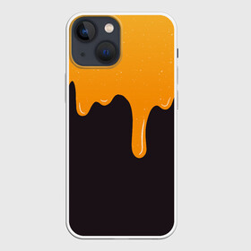 Чехол для iPhone 13 mini с принтом Капающий мёд | Dripping Honey ,  |  | 3d эффект | amber | art | food | paint | shiny paint | арт | блестящая краска | вязкий продукт | для любителей мёда | дрип | дриппинг | иллюстрация | капли мёда | краска | медовый рисунок | медок | реалистичный рисунок