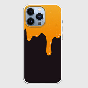 Чехол для iPhone 13 Pro с принтом Капающий мёд | Dripping Honey ,  |  | 3d эффект | amber | art | food | paint | shiny paint | арт | блестящая краска | вязкий продукт | для любителей мёда | дрип | дриппинг | иллюстрация | капли мёда | краска | медовый рисунок | медок | реалистичный рисунок