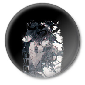 Значок с принтом Хяккимару ,  металл | круглая форма, металлическая застежка в виде булавки | Тематика изображения на принте: demon | dororo | hyakkimaru | аниме | дайго | дороро | ронин | хяккимару