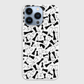Чехол для iPhone 13 Pro с принтом Шахматы ,  |  | анатолий карпов | бобби фишер | владимир крамник | гари каспаров | игра | король | ладья | магнус карлсен | математика | михаил ботвинник | пешка | ферзь | хосе рауль капабланка | чёрно белые