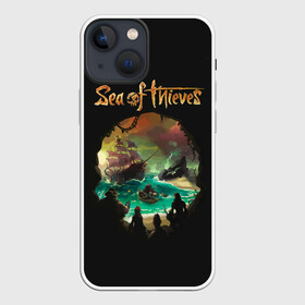 Чехол для iPhone 13 mini с принтом Пещера черепа ,  |  | game | games | pirate | sea of thieves | sot | игра | игры | корабли | корабль | кракен | майкрософт | море | море воров | моря | пираты