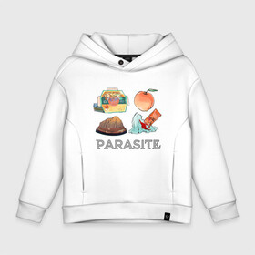 Детское худи Oversize хлопок с принтом Parasite Food , френч-терри — 70% хлопок, 30% полиэстер. Мягкий теплый начес внутри —100% хлопок | боковые карманы, эластичные манжеты и нижняя кромка, капюшон на магнитной кнопке | bong joon ho | cinema | korea | movie | parasite | актер | драма | канны | кино | комедия | корея | оскар | паразиты | пон чжун хо | режиссер | семья | триллер