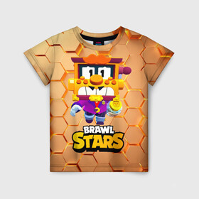 Детская футболка 3D с принтом Грифф Griff Brawl Stars , 100% гипоаллергенный полиэфир | прямой крой, круглый вырез горловины, длина до линии бедер, чуть спущенное плечо, ткань немного тянется | brawl | brawl stars | brawlstars | brawl_stars | grif | griff | бравл | бравлстарс | грифф
