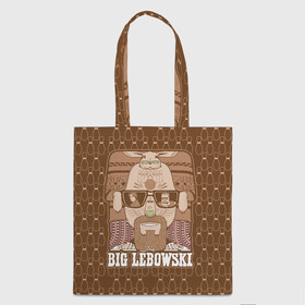 Шоппер 3D с принтом The Big Lebowski , 100% полиэстер | Плотность: 200 г/м2; Размер: 34×35 см; Высота лямок: 30 см | donny | dude | jeff bridges | the big lebowski | walter sobchak | большой лебовский | боулинг | вальтер собчак | джефф бриджес | донни | заяц | кегли | кролик | фильм | чувак