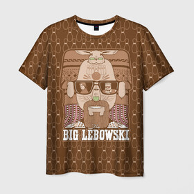 Мужская футболка 3D с принтом The Big Lebowski , 100% полиэфир | прямой крой, круглый вырез горловины, длина до линии бедер | donny | dude | jeff bridges | the big lebowski | walter sobchak | большой лебовский | боулинг | вальтер собчак | джефф бриджес | донни | заяц | кегли | кролик | фильм | чувак