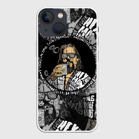 Чехол для iPhone 13 mini с принтом The Big Lebowski ,  |  | dude | jeff bridges | the big lebowski | большой лебовский | джефф бриджес | фильм | чувак