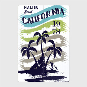 Магнитный плакат 2Х3 с принтом CALIFORNIA BEECH , Полимерный материал с магнитным слоем | 6 деталей размером 9*9 см | beech | california | retro | sea | summer | usa | каникулы | лето | море | отдых | пальмы | пляж | ретро | тропики