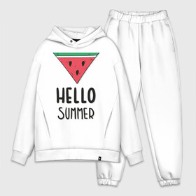 Мужской костюм хлопок OVERSIZE с принтом HELLO SUMMER ,  |  | funny | happy | hello | icecream | rainbow | romantic | summer | sun | арбуз | веселье | значки | лето | отдых | отпуск | привет | романтика | солнце | счастье | тепло