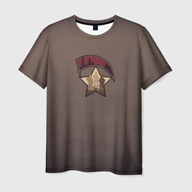 Мужская футболка 3D с принтом Патриотизм (Армейская) , 100% полиэфир | прямой крой, круглый вырез горловины, длина до линии бедер | армейские | армия | звезда | патриотизм | россия | спецназ