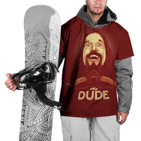 Накидка на куртку 3D с принтом The Dude , 100% полиэстер |  | Тематика изображения на принте: dude | jeff bridges | the big lebowski | большой лебовский | боулинг | джефф бриджес | кегли | чувак | шар