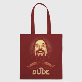 Шоппер 3D с принтом The Dude , 100% полиэстер | Плотность: 200 г/м2; Размер: 34×35 см; Высота лямок: 30 см | dude | jeff bridges | the big lebowski | большой лебовский | боулинг | джефф бриджес | кегли | чувак | шар