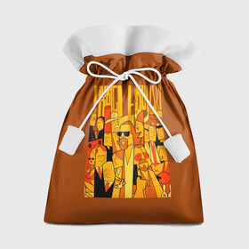 Подарочный 3D мешок с принтом The Big Lebowski  , 100% полиэстер | Размер: 29*39 см | Тематика изображения на принте: art | dude | jeff bridges | the big lebowski | арт | большой лебовский | джефф бриджес | фильм | чувак