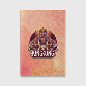 Обложка для паспорта матовая кожа с принтом Конг , натуральная матовая кожа | размер 19,3 х 13,7 см; прозрачные пластиковые крепления | арт | графика | животные | звери | кингконг | король | корона | обезьяны