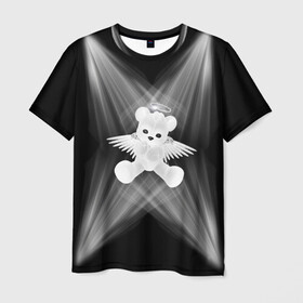 Мужская футболка 3D с принтом солнечный блеск , 100% полиэфир | прямой крой, круглый вырез горловины, длина до линии бедер | Тематика изображения на принте: fonk | ted | дрейн | плюшевый мишка | свет | фонк