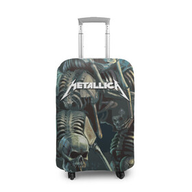 Чехол для чемодана 3D с принтом Metallica Metal Skull , 86% полиэфир, 14% спандекс | двустороннее нанесение принта, прорези для ручек и колес | american | james hetfield | kirk hammett | metal band | metallica | music | mystic | rock | американская | джеймс хетфилд | металлика | музыка | рок | скилет | череп