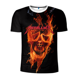 Мужская футболка 3D спортивная с принтом Metallica Flame , 100% полиэстер с улучшенными характеристиками | приталенный силуэт, круглая горловина, широкие плечи, сужается к линии бедра | Тематика изображения на принте: american | james hetfield | kirk hammett | metal band | metallica | music | mystic | rock | американская | джеймс хетфилд | металлика | музыка | рок | скилет | череп