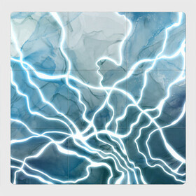Магнитный плакат 3Х3 с принтом Молнии , Полимерный материал с магнитным слоем | 9 деталей размером 9*9 см | Тематика изображения на принте: абстракция | батик | иллюзия | молния | подсветка | разводы | свечение | текстура