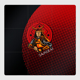 Магнитный плакат 3Х3 с принтом Самурай , Полимерный материал с магнитным слоем | 9 деталей размером 9*9 см | Тематика изображения на принте: samurai | буси | воин | самурай | феодалы | философия | япония