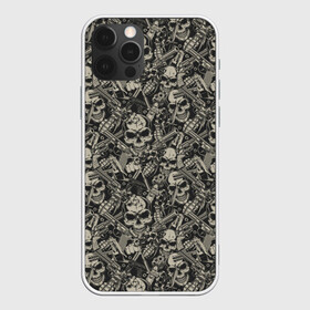 Чехол для iPhone 12 Pro с принтом Гангстер , силикон | область печати: задняя сторона чехла, без боковых панелей | skull | zombie | адамова голова | зомби | кладбище | мертвец | могила | мумия | навь | пират | скелет | ужас | череп | череп и кости | черепок | черепушка