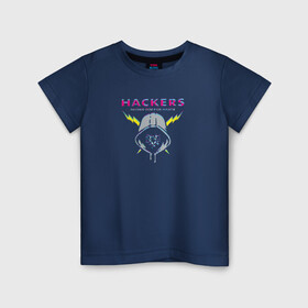 Детская футболка хлопок с принтом HACKERS / ХАКЕРЫ , 100% хлопок | круглый вырез горловины, полуприлегающий силуэт, длина до линии бедер | hacker | гроза | капюшон | компьютер | молнии | пк | программист | хакер | хакинг
