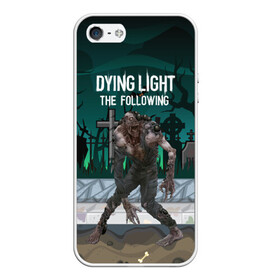 Чехол для iPhone 5/5S матовый с принтом Dying light Зараженный , Силикон | Область печати: задняя сторона чехла, без боковых панелей | dying light | аномалия | зараженный | монстр | мутант | ужасы | урод | хоррор