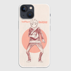 Чехол для iPhone 13 mini с принтом Шоё Хината | Haikyuu ,  |  | 10 номер | haikyu | haikyuu | karasuno | аниме | волейбол | волейбольный клуб | игрок | карасуно | коротышка пирог | красный | манга | ойкава | рыжик | рюноске | хаику | хаикую | хината | цукишима | чиби чан | шоё