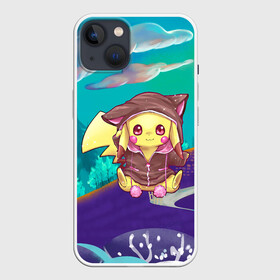 Чехол для iPhone 13 с принтом Покемон в костюме ,  |  | anime | picachu | pikachu | аниме | милый | пика | пикачу | покебол | покемон