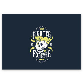 Поздравительная открытка с принтом Fighter forever , 100% бумага | плотность бумаги 280 г/м2, матовая, на обратной стороне линовка и место для марки
 | Тематика изображения на принте: fighting | game | games | street fighter | балрог | бланка | вега | зангиев | игра | игры | классика | рю | сагат | стрит файтер | уличный боец | чан ли