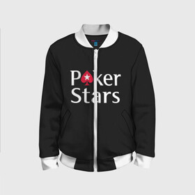 Детский бомбер 3D с принтом Poker Stars , 100% полиэстер | застегивается на молнию, по бокам два кармана без застежек, мягкие манжеты, по низу бомбера и на воротнике — эластичная резинка | Тематика изображения на принте: 777 | cards | casino | chips | flash | fortune | game | joker | luck | omaha | poker | roulette | straight | texas holdem | tournament | азарт | джокер | игра | казино | карты | омаха | покер | рулетка | стрит | техасский холдэм | турнир | удача | фишки |