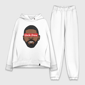 Женский костюм хлопок Oversize с принтом Unkle Drew ,  |  | basketball | brooklyn | game | irving | kyrie | nba | nets | new york | sport | streetball | баскетбол | баскетболист | бруклин | игра | игрок | ирвинг | кайри | мяч | нба | нетс | нью йорк | спорт | стритбол | тренер