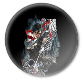 Значок с принтом Shingeki no Kyojin ,  металл | круглая форма, металлическая застежка в виде булавки | attack on titan | monsters | армин арлерт | атака на титанов | атака титанов | микаса аккерман | монстры | титаны | эрен йегер