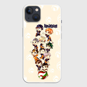 Чехол для iPhone 13 с принтом Команда Карасуно | Haikyuu ,  |  | Тематика изображения на принте: anime | haikyu | haikyuu | karasuno | manga | аниме | асахи азумане | волейбол | волейбольный клуб | вороны | карасуно | коши сугавара | манга | рюноске танака | старшая школа | тобио кагеяма | хаику | хаикую | шоё хината