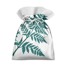 Подарочный 3D мешок с принтом Зелёный папоротник , 100% полиэстер | Размер: 29*39 см | Тематика изображения на принте: ветка | зеленый | листик | папоротник | природа | растение
