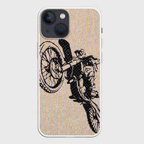Чехол для iPhone 13 mini с принтом Эндуро Кросс ,  |  | байк | байкер | мото | мото кросс | мотокрос | мотоцикл | питбайк