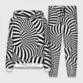 Женский костюм 3D (с толстовкой) с принтом Гипнотическая абстракция ,  |  | abstraction | background | hypnosis | hypnotic abstraction | stripes | texture | zebra | абстракция | гипноз | гипнотическая абстракция | зебра | полоски | текстура | фон