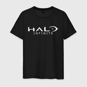Мужская футболка хлопок с принтом Halo Infinite , 100% хлопок | прямой крой, круглый вырез горловины, длина до линии бедер, слегка спущенное плечо. | chief | game | guardians | halo | infinite | master | игра | инфинити | мастер чиф | спартанец 117 | хало | хело | шутер